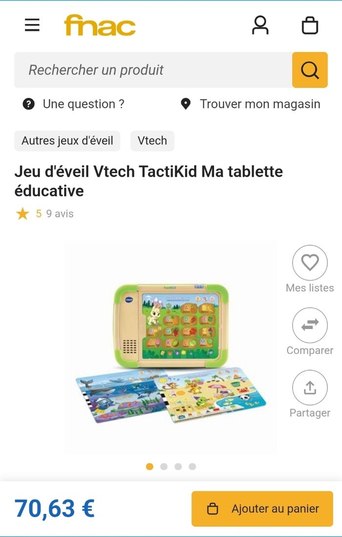 Vtech tablette interactive éducative TactiKid - photo numéro 8