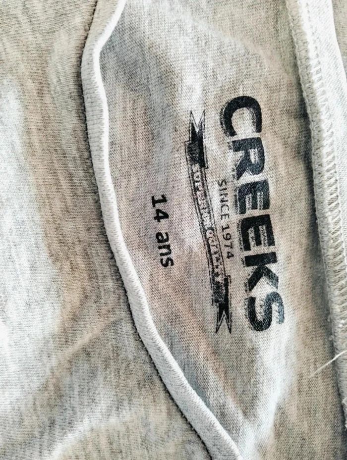 T-shirt gris Creeks 14 ans - photo numéro 4