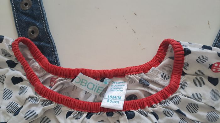 robe en jean avec chemisier assorti - 18 mois - photo numéro 4