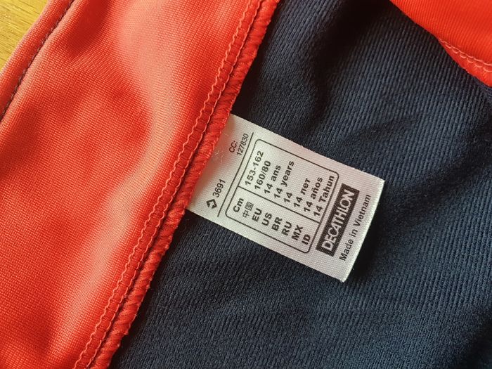 veste zippée bicolore 14 ans decathlon - photo numéro 2