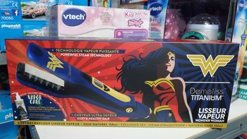 Lisseur Vapeur Demliss TITANIUM Wonder Woman + Soin Naturel 150ml.