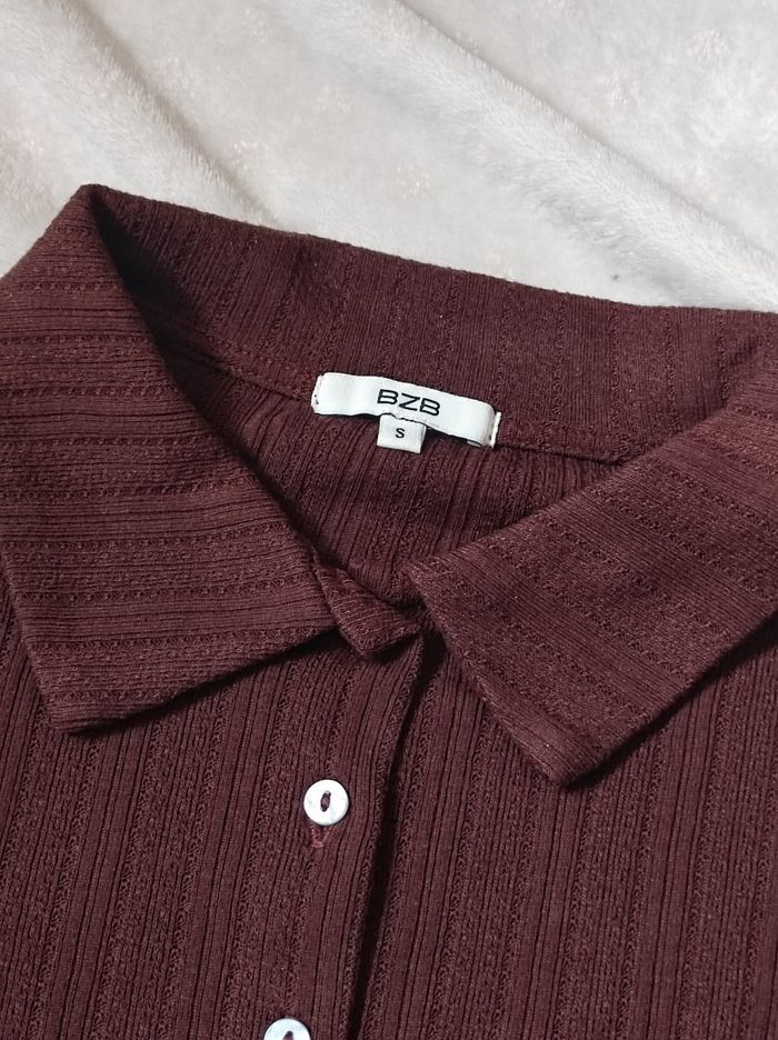 Haut court marron taille S - photo numéro 3