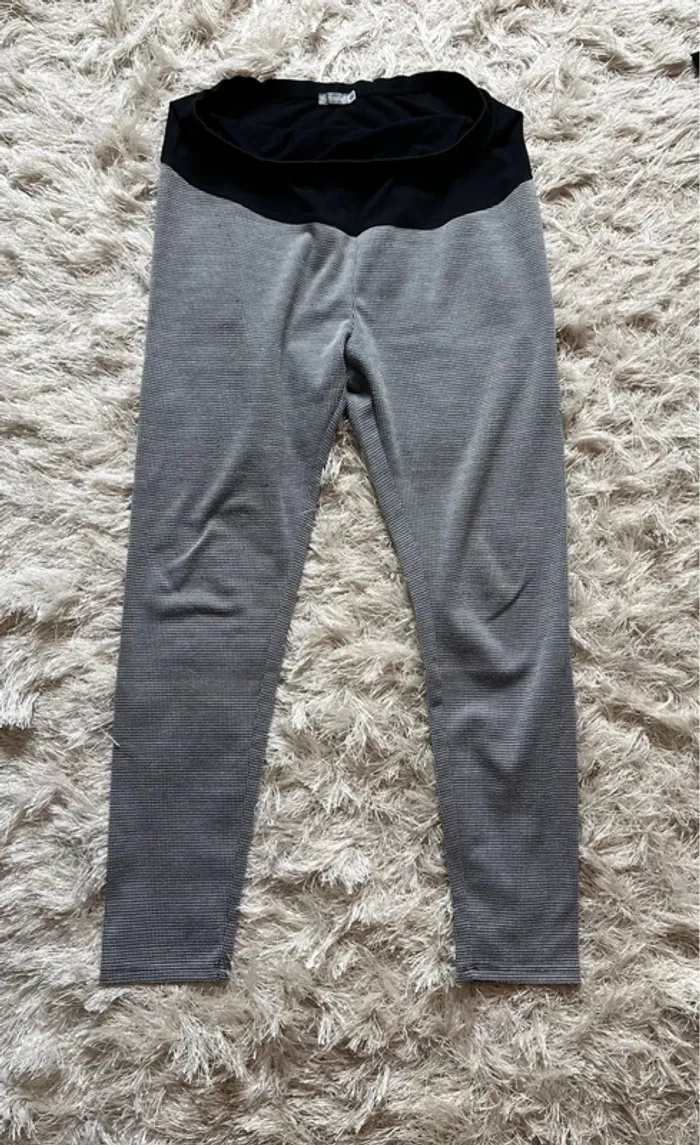 Legging pantalon grossesse motif pied de poule 42/44