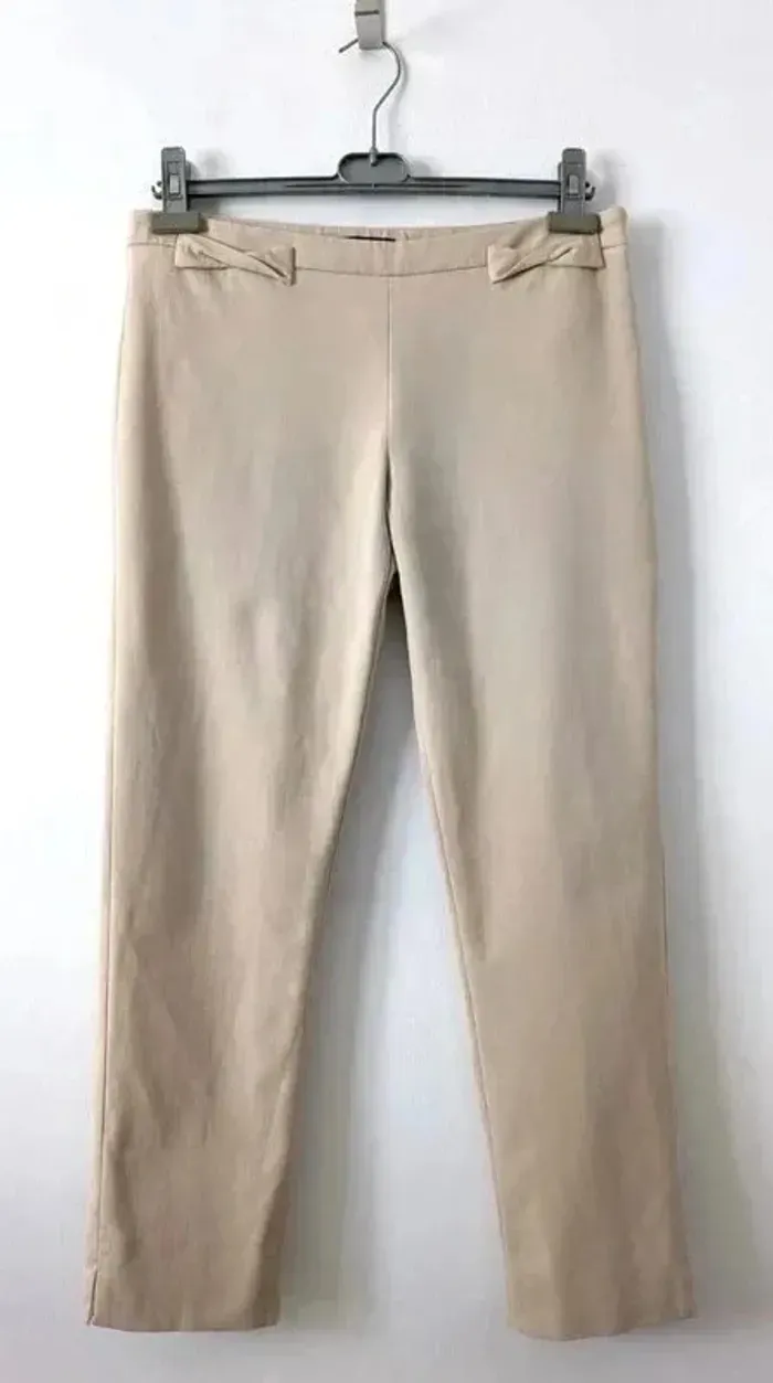 Pantalon en coton - Tara Jarmon - taille 40 - photo numéro 1
