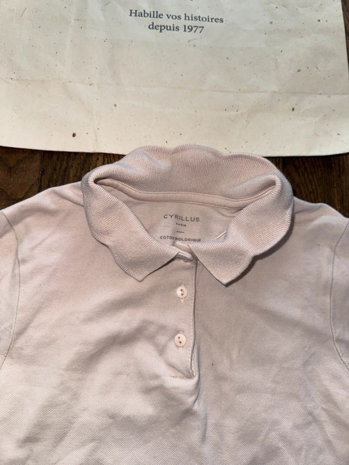 Polo rose Cyrillus  8 ans - photo numéro 2