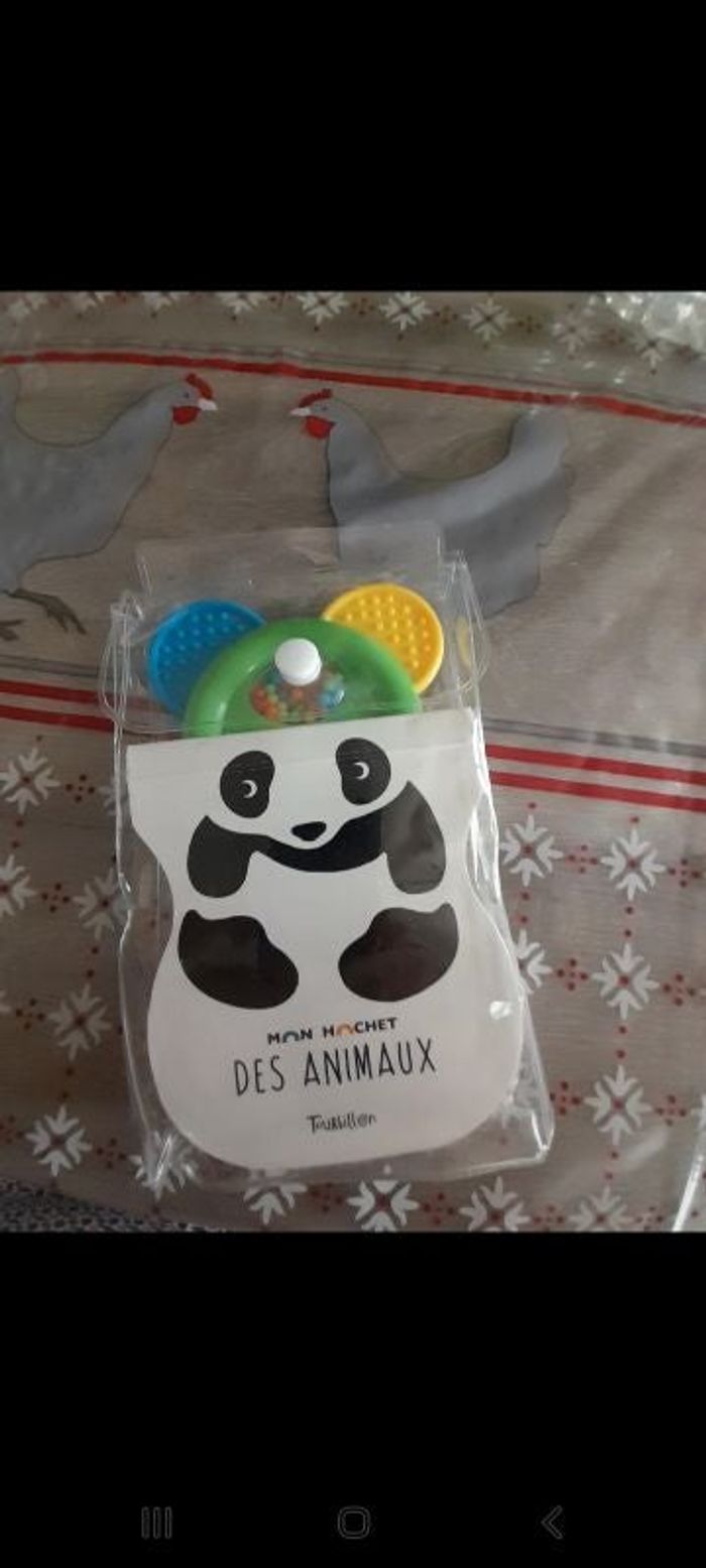 Livre avec hochet inclut