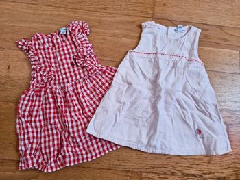 Lot de 2 robes verbaudet et p'tit bisou