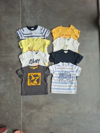 Lot tee-shirts 6 mois bébé garçon