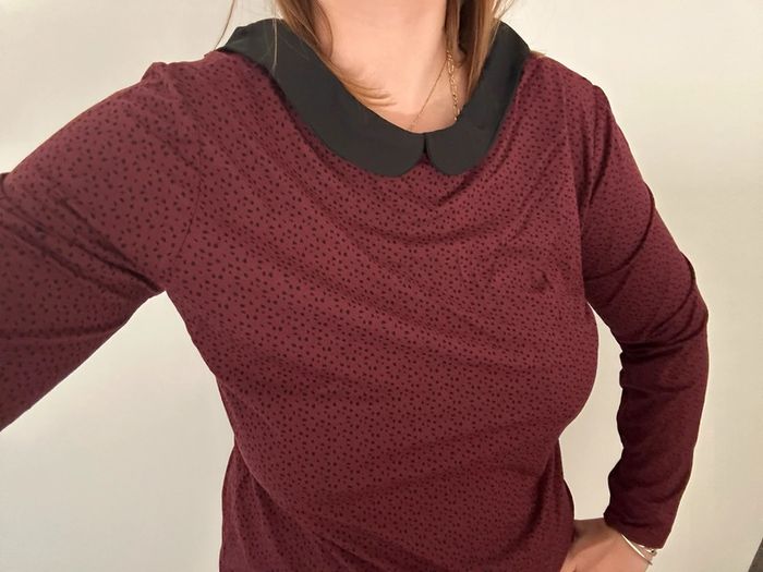 Teeshirt Kiabi avec col Claudine T44 - photo numéro 4