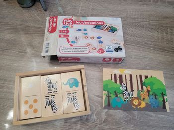 Jeux domino en bois