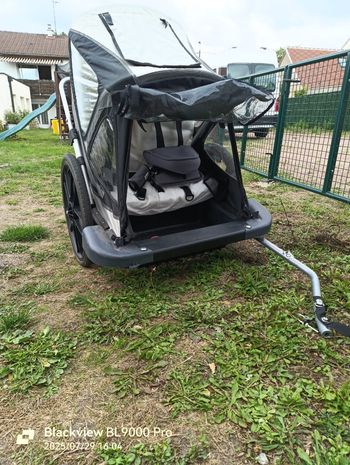 Remorque  vélo enfant pliante