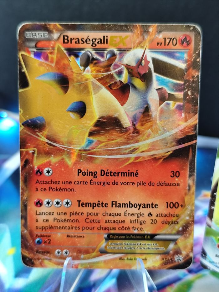 Lot de 4 cartes Pokemon Ex série XY tortank, Brasegali, togekiss, Jungko - photo numéro 2
