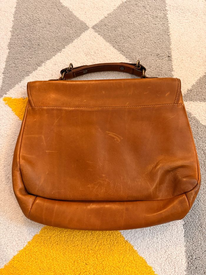 Cartable en cuir marron vintage Zippo - photo numéro 2