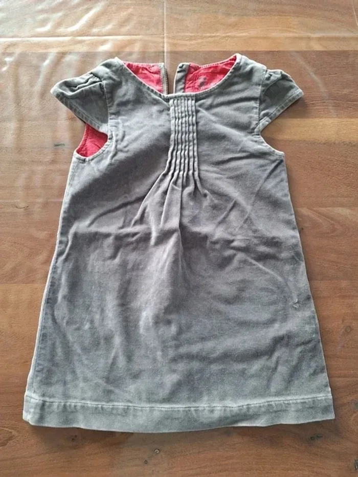 Robe velours taupe Obaïbi 23 mois