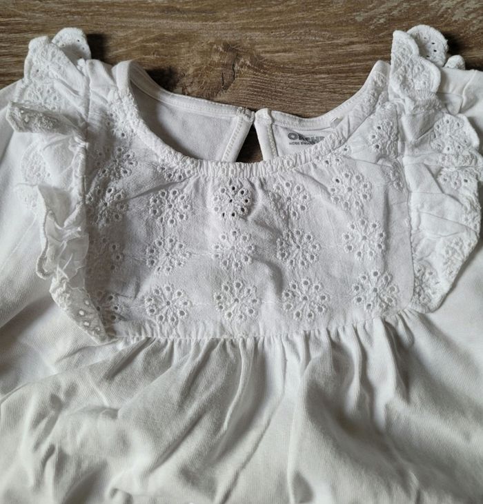 Ensemble t-shirt manches longues et legging effet jeans  taille 36 mois - photo numéro 3