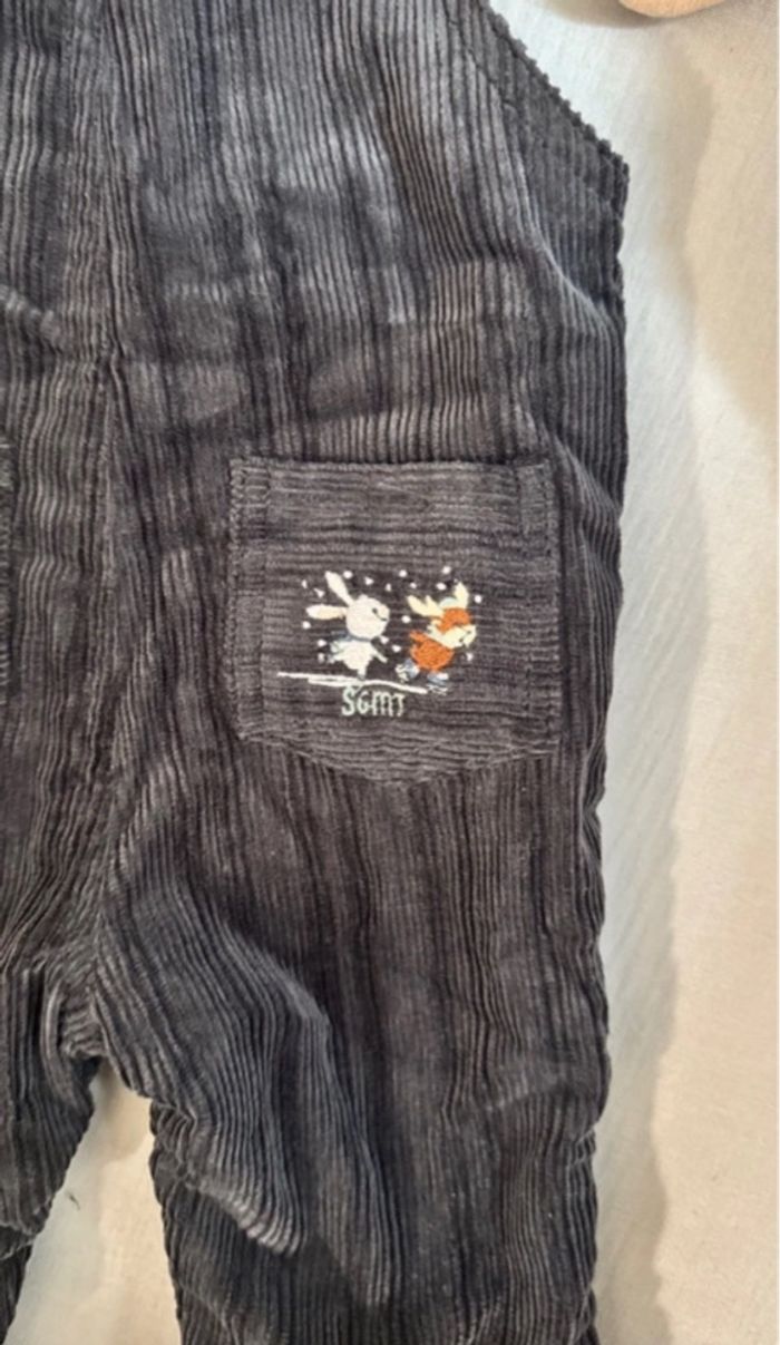 Salopette bébé en velours Sergent Major 6mois - photo numéro 7