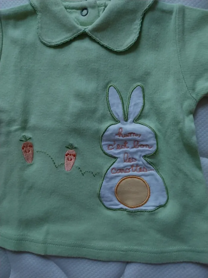 Tee-shirt manche courte fille 9 mois - photo numéro 4