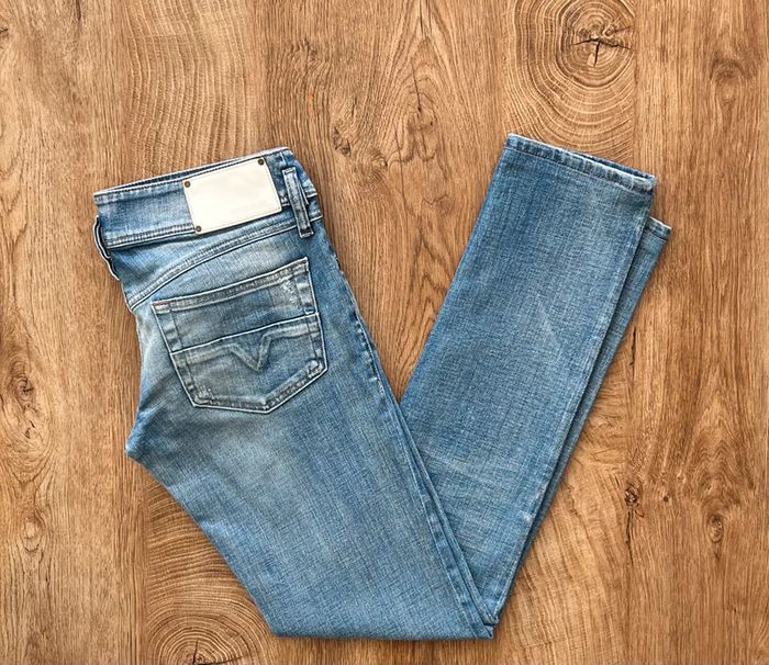Jean/pantalon slim bleu Diesel Matic pour femme, taille W 28 L 34 (38 taille française) - photo numéro 2