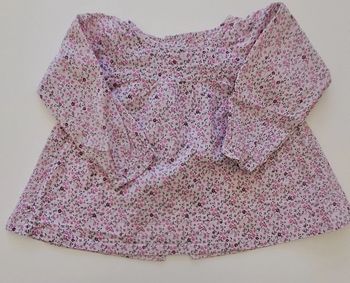 Chemisier manches longues fille 9 mois