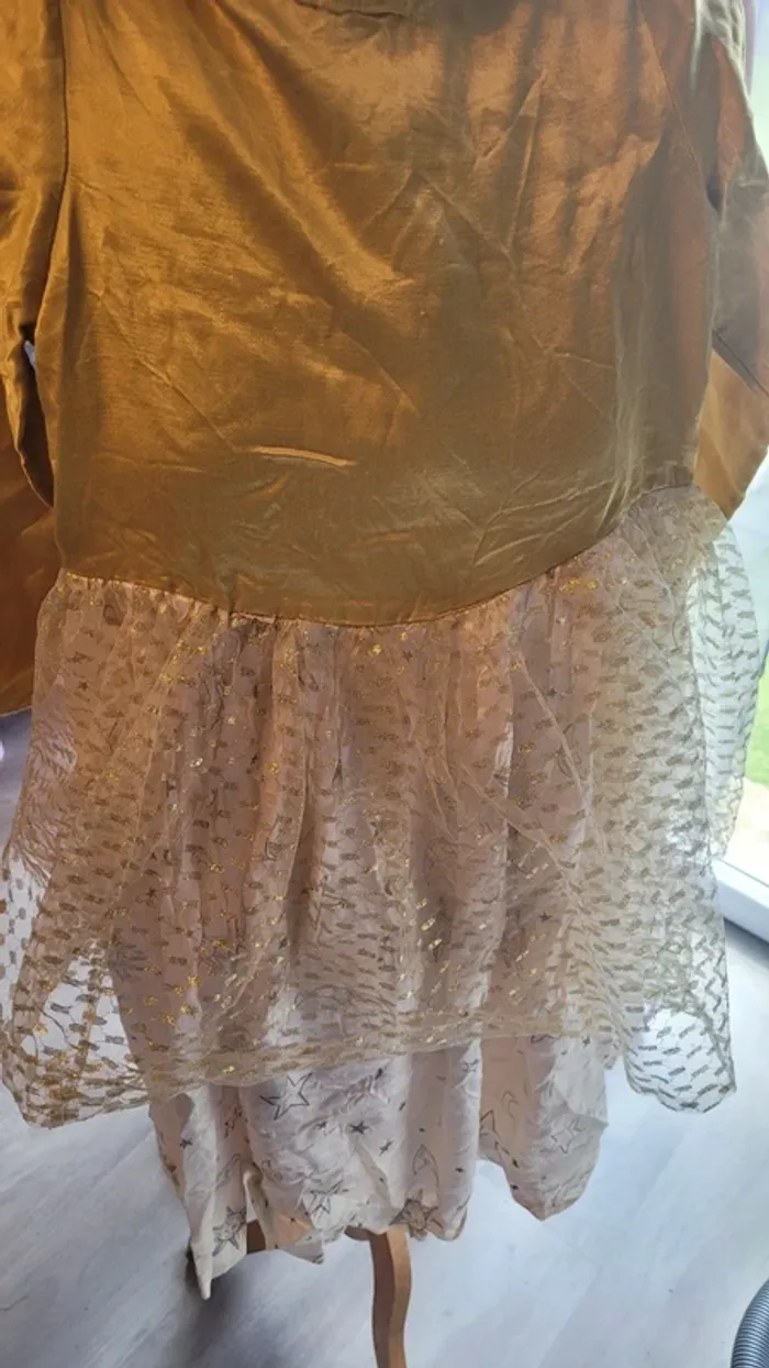 Déguisement robe doré et blanche - photo numéro 2