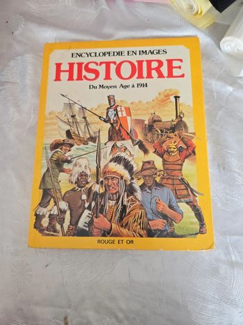 Histoire du moyen age à 1914 livre vintage