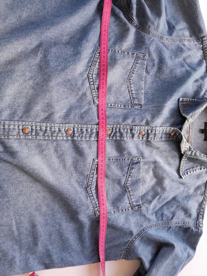 Belle chemise en jeans vintage histreet taille Xl boutons pression - photo numéro 5