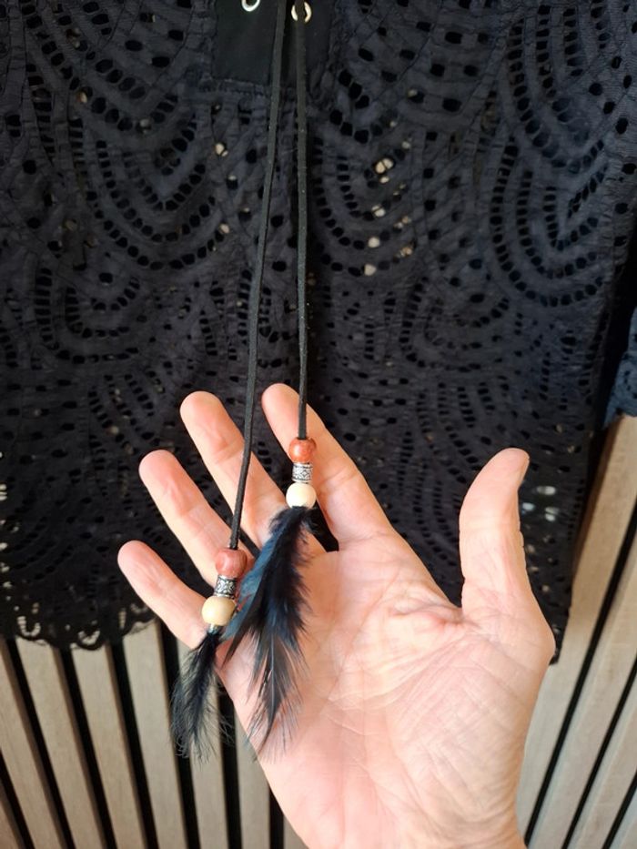 Haut blouse noire chic Moody's T 38 - photo numéro 5