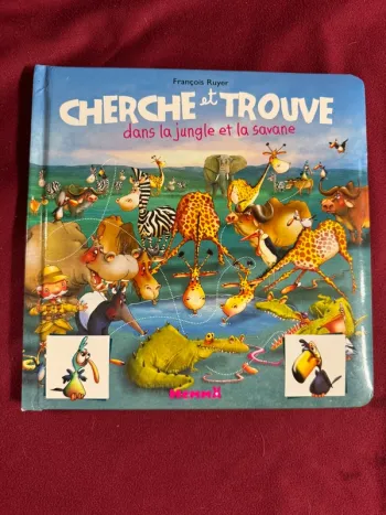 Livre Cherche et trouve dans la jungle et la savane