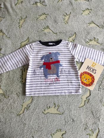 Tee-shirt manches longues 12 mois