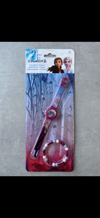 Montre digital et bracelet Reine des neiges