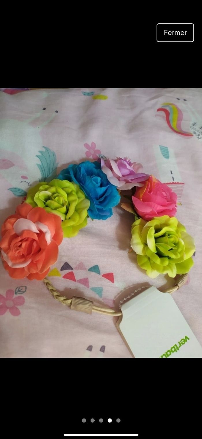 Bandeau a fleurs Vertbaudet - photo numéro 4