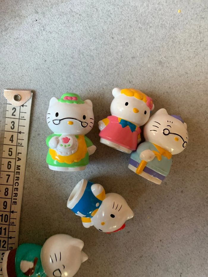 Lot jouet sanrio 1988 figurine hello kitty faille amie possible marionnette doigt jouet du bain - photo numéro 4