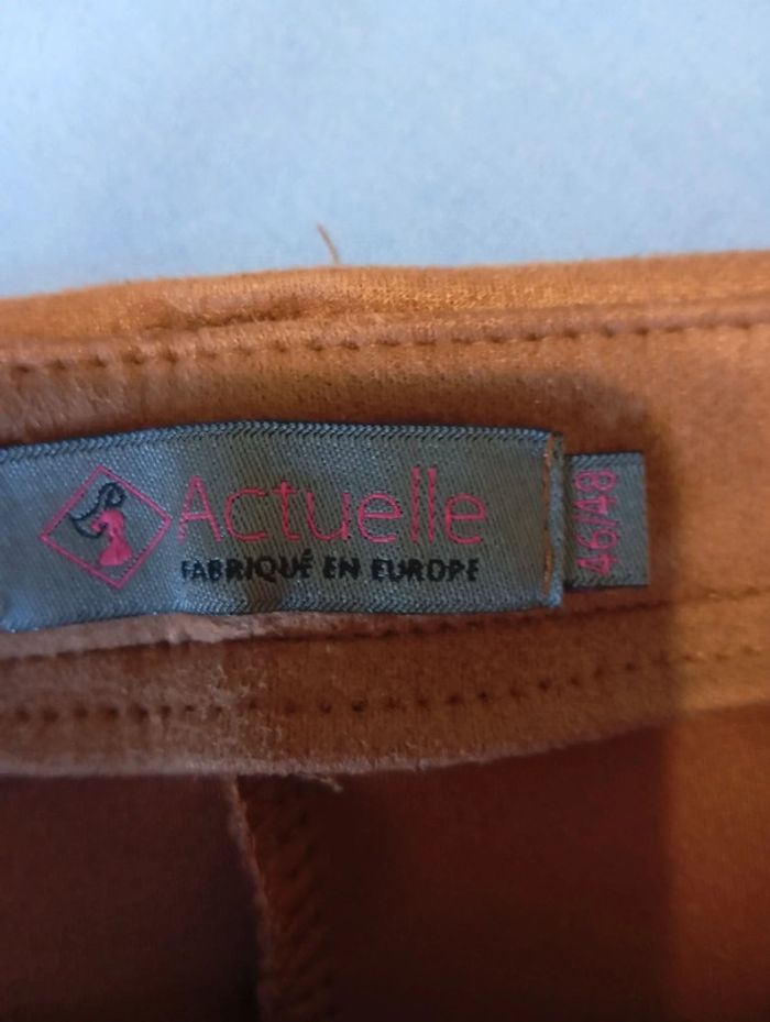 Jupe camel aspect velours 46/48 - photo numéro 3