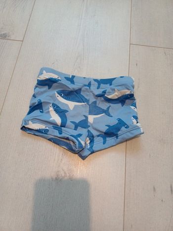 Boxer de bain bleu motifs requins 🦈 12 mois