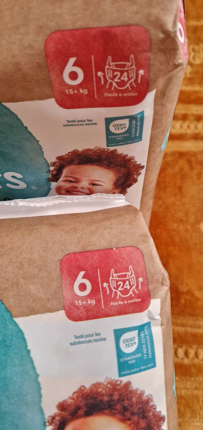 Lot de 2 paquets couches culottes ( pants) T 6 Pampers Harmonie - photo numéro 3