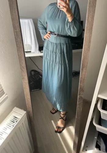 Robe longue en mousseline