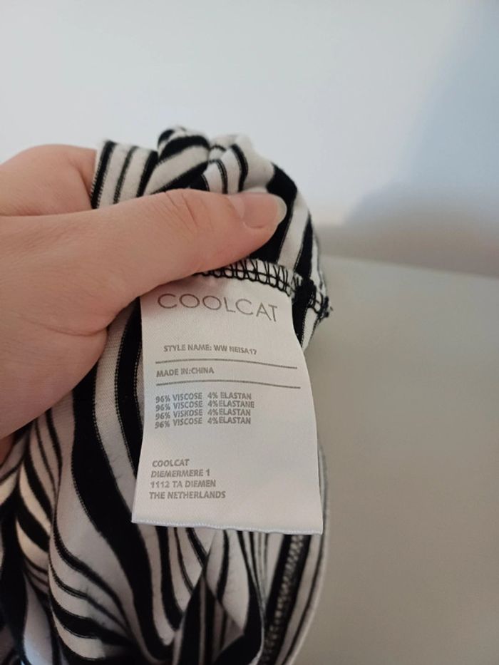 Robe rayée moulante Coolcat taille M 38 - photo numéro 9
