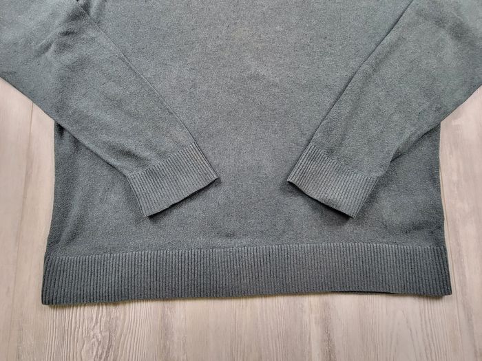 Pull vert foncé Tommy Hilfiger – col V – coton/cachemire – taille XL – excellent état - photo numéro 4