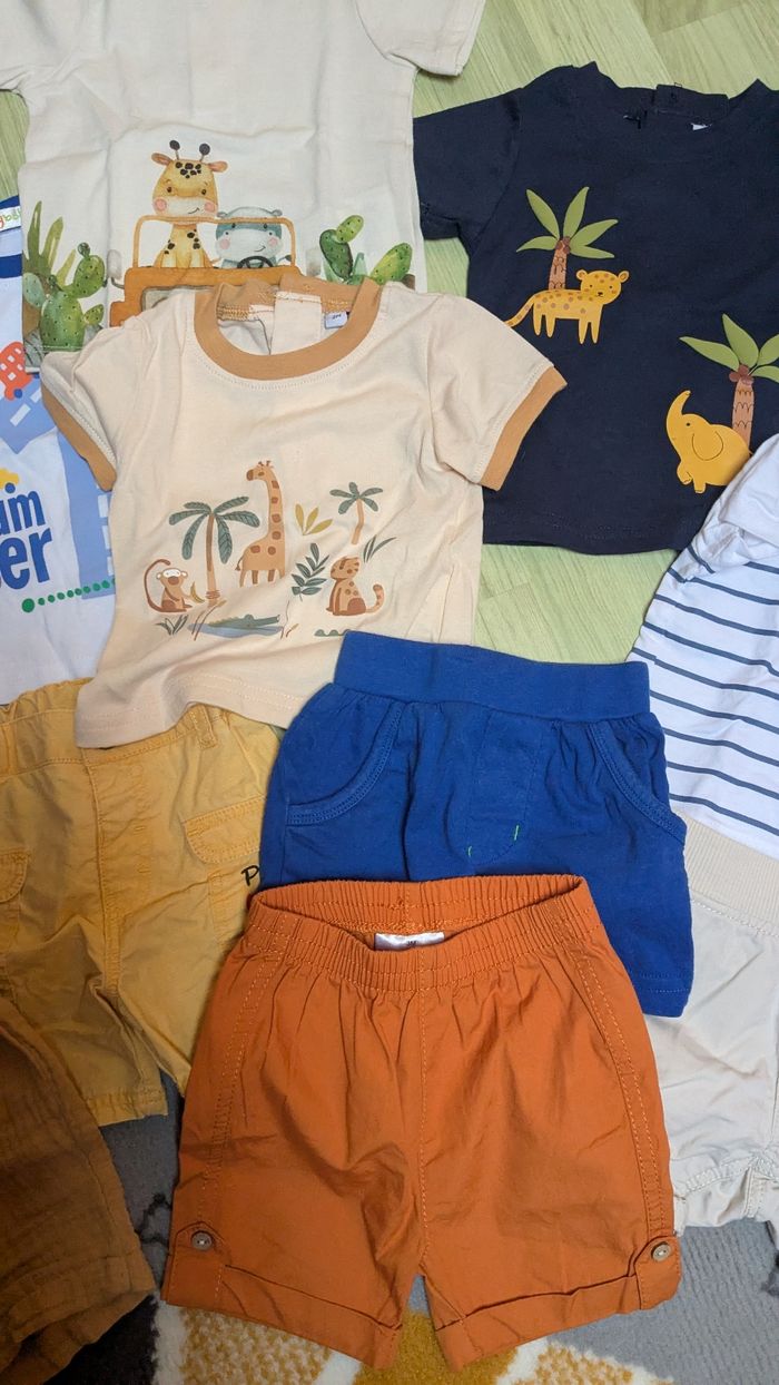 Shorts et t-shirts bébé garçon 3 mois - photo numéro 3