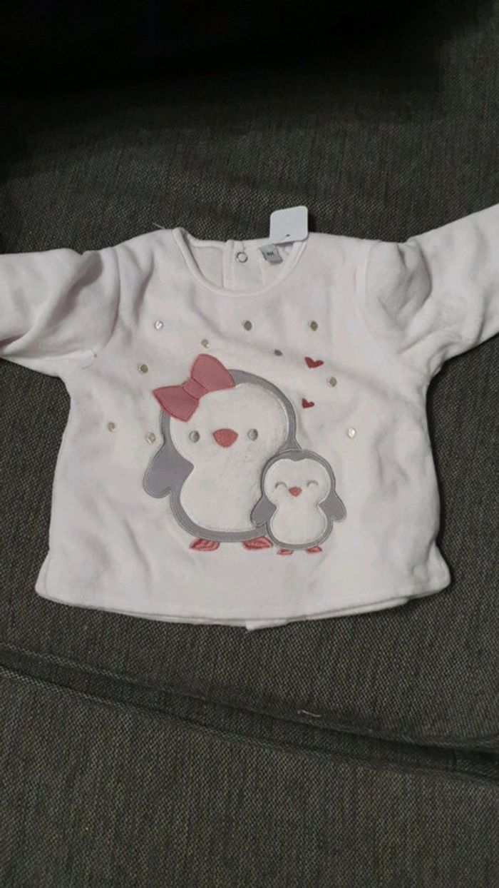 Haut et pantalon doublé 6 mois - photo numéro 2