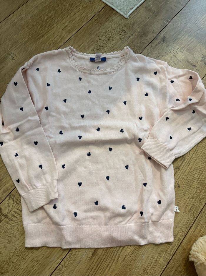 Pull cœur 8 ans