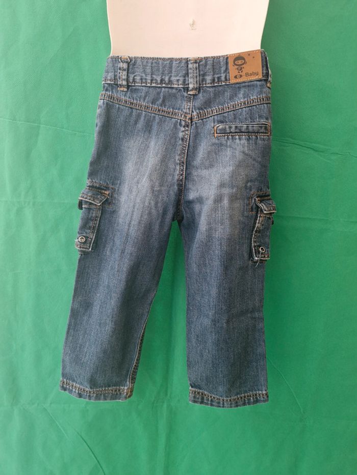 Pantalon cargo en jean 36 mois Tex - photo numéro 2