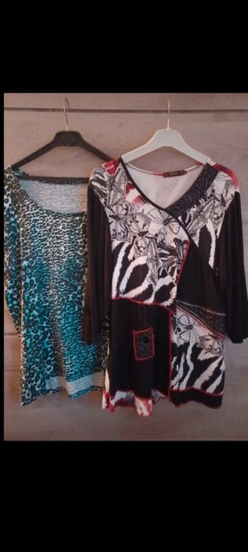 Lot de 2 tee shirt, tunique taille 42