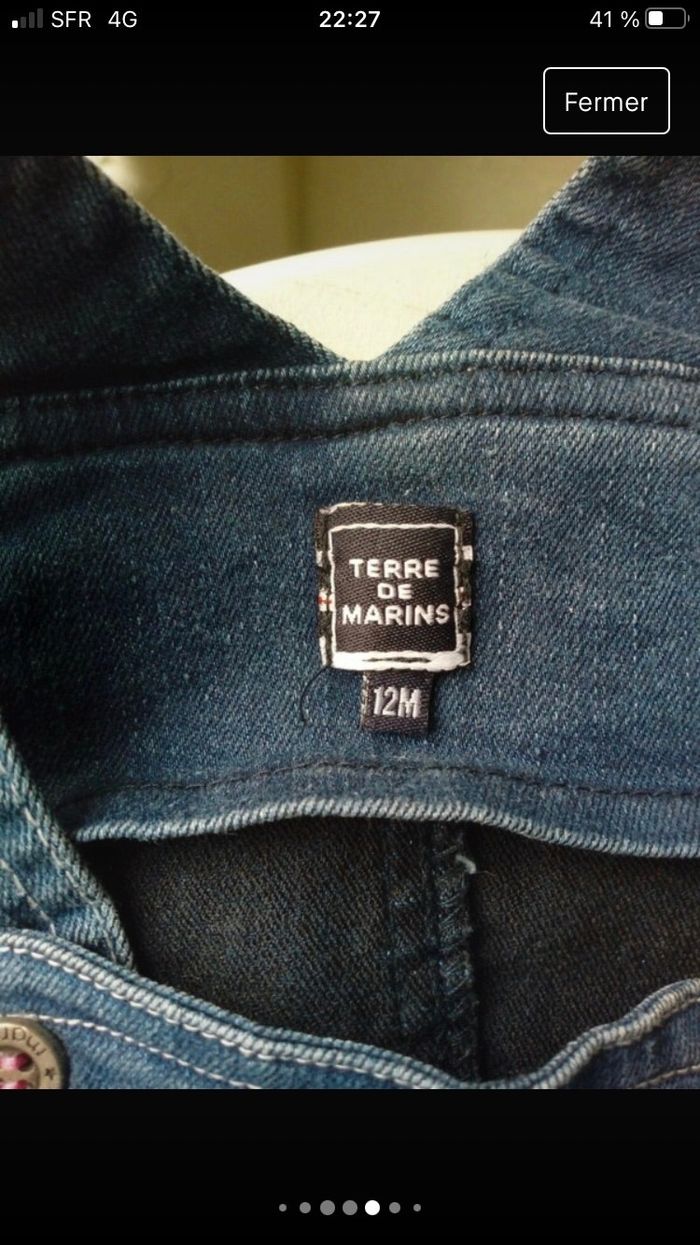 Robe en jean terre de marin neuve - photo numéro 6