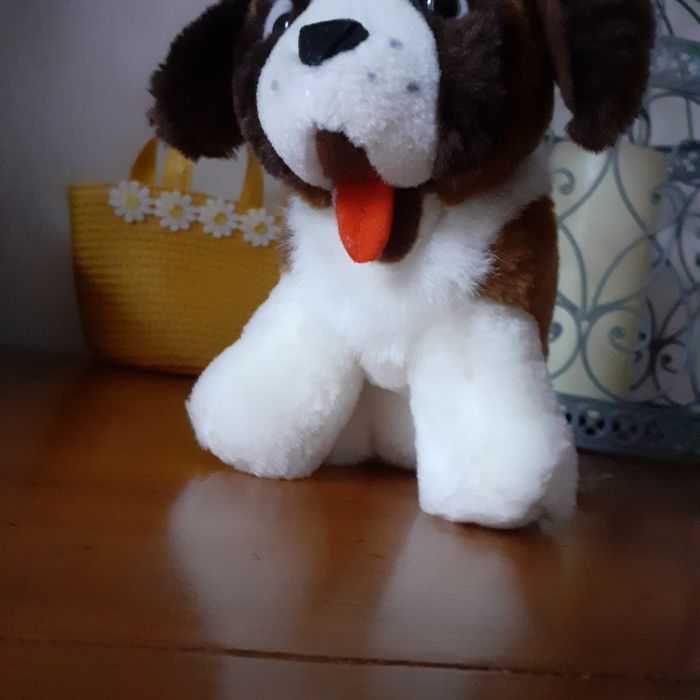 Peluche-doudou Chiot St Bernard *15 cm - photo numéro 4