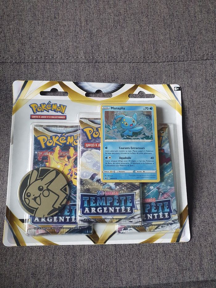 Tripack pokemon tempête argenté eb12 manaphy