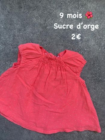 T-shirt 🌺 9 mois 🌺 Sucre d’orge