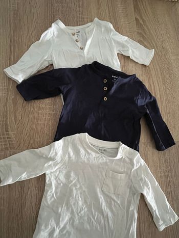 Lot 3hauts manches longues Kiabi 