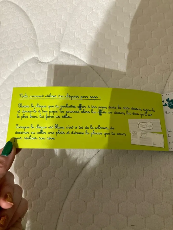Chéquier cadeaux papa - photo numéro 2