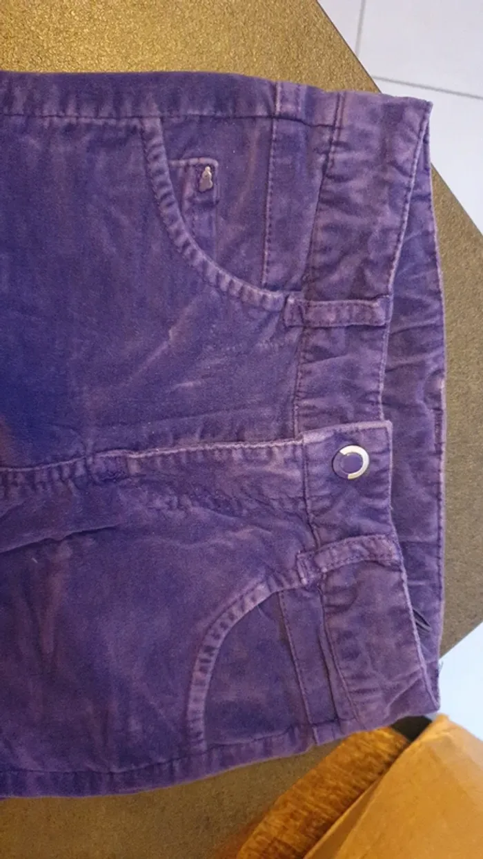 Pantalon velours violet - photo numéro 2
